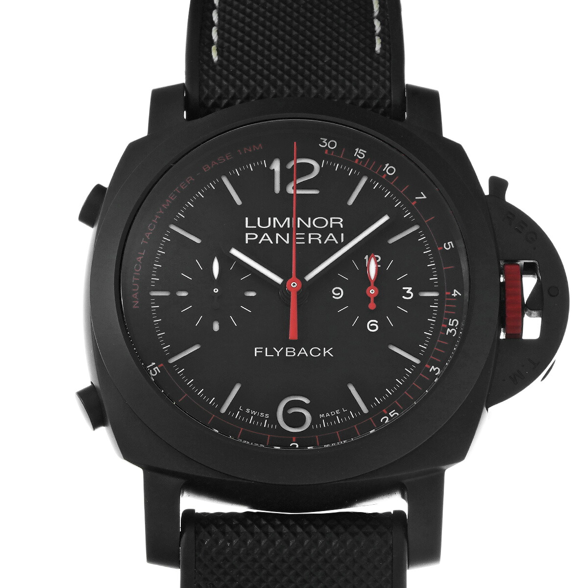 パネライ PANERAI ルミノール クロノ フライバック 反町隆史エディション PAM01275 X番(2021年製造) ブラック メンズ 腕時計 パネライ 時計 高級腕時計 ブランド 【ローン48回払い無金利】【中古】｜ウォッチニアン ブランド品専門店
