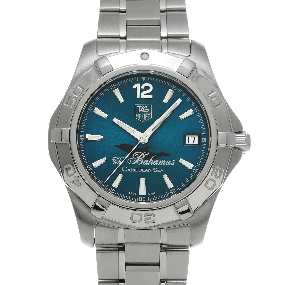 【~7/26 最大5万円クーポン】タグ ホイヤー TAG HEUER アクアレーサー バハマ カリビアン 日本限定800本 WAF211R.BA0806 カリビアンブルー メンズ 腕時計 タグ ホイヤー 時計 高級腕時計 ブランド 【ローン48回払い無金利】【中古】|ウォッチニアン ブランド品専門店