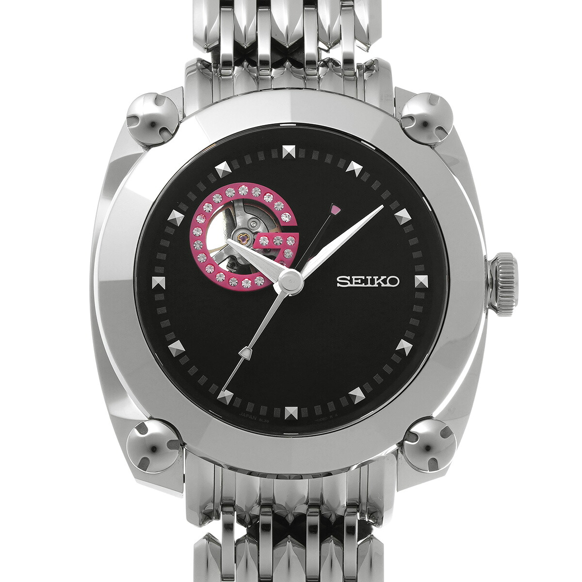 セイコー SEIKO ガランテ 力学的 SBLL009 黒いこと メンズ ウオッチ セイコー 時辰儀 飛び切りウオッチ ブランド名 【貸し付け金48回払い無利子】【中古】