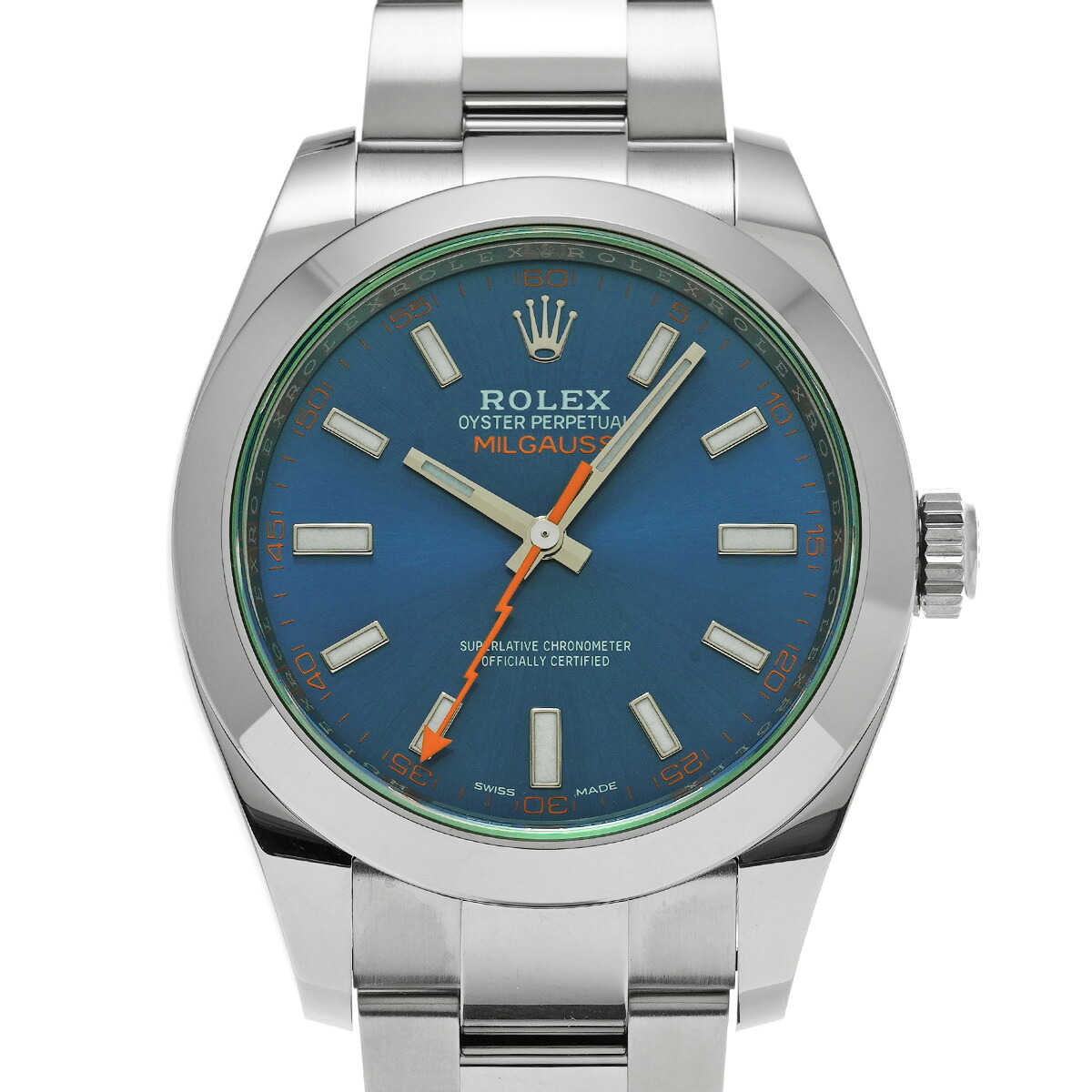 【~7/26 最大5万円クーポン】ロレックス ROLEX ミルガウス 116400GV ランダムシリアル Zブルー メンズ 腕時計 ロレックス 時計 高級腕時計 ブランド 【ローン48回払い無金利】【中古】|ウォッチニアン ブランド品専門店