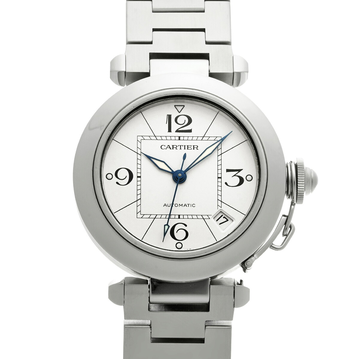 【～7/26 最大5万円クーポン】カルティエ CARTIER パシャC W31074M7 ホワイト ユニセックス 腕時計 カルティエ 時計 高級腕時計 ブランド 【ローン48回払い無金利】【中古】｜ウォッチニアン ブランド品専門店