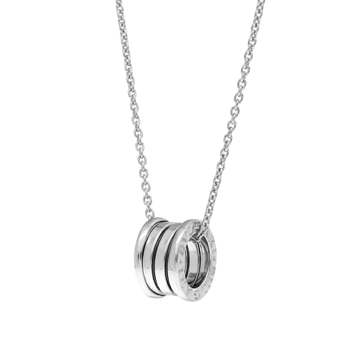 【～7/26 最大5万円クーポン】ブルガリ BVLGARI B-ZERO1 ネックレス K18ホワイトゴールド WG レディース ネックレス ブルガリ 【ローン48回払い無金利】【中古】｜ウォッチニアン ブランド品専門店