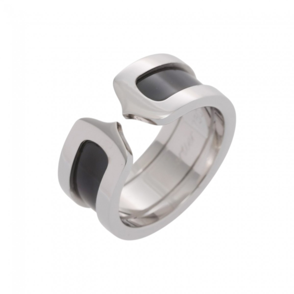 カルティエ CARTIER C2リング #51 B409351 K18ホワイトゴールド WG/ラッカー レディース リング・指輪 カルティエ 【ローン48回払い無金利】【中古】｜ウォッチニアン ブランド品専門店