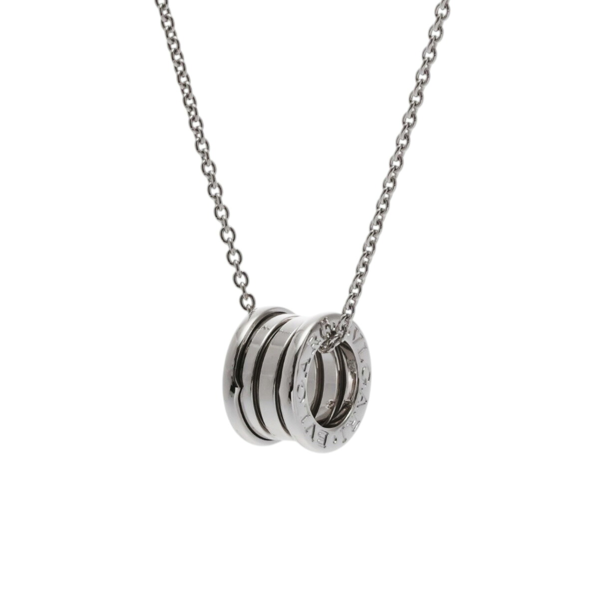 【~7/26 最大5万円クーポン】ブルガリ BVLGARI B-ZERO1 ネックレス K18ホワイトゴールド WG レディース ネックレス ブルガリ 【ローン48回払い無金利】【中古】|ウォッチニアン ブランド品専門店