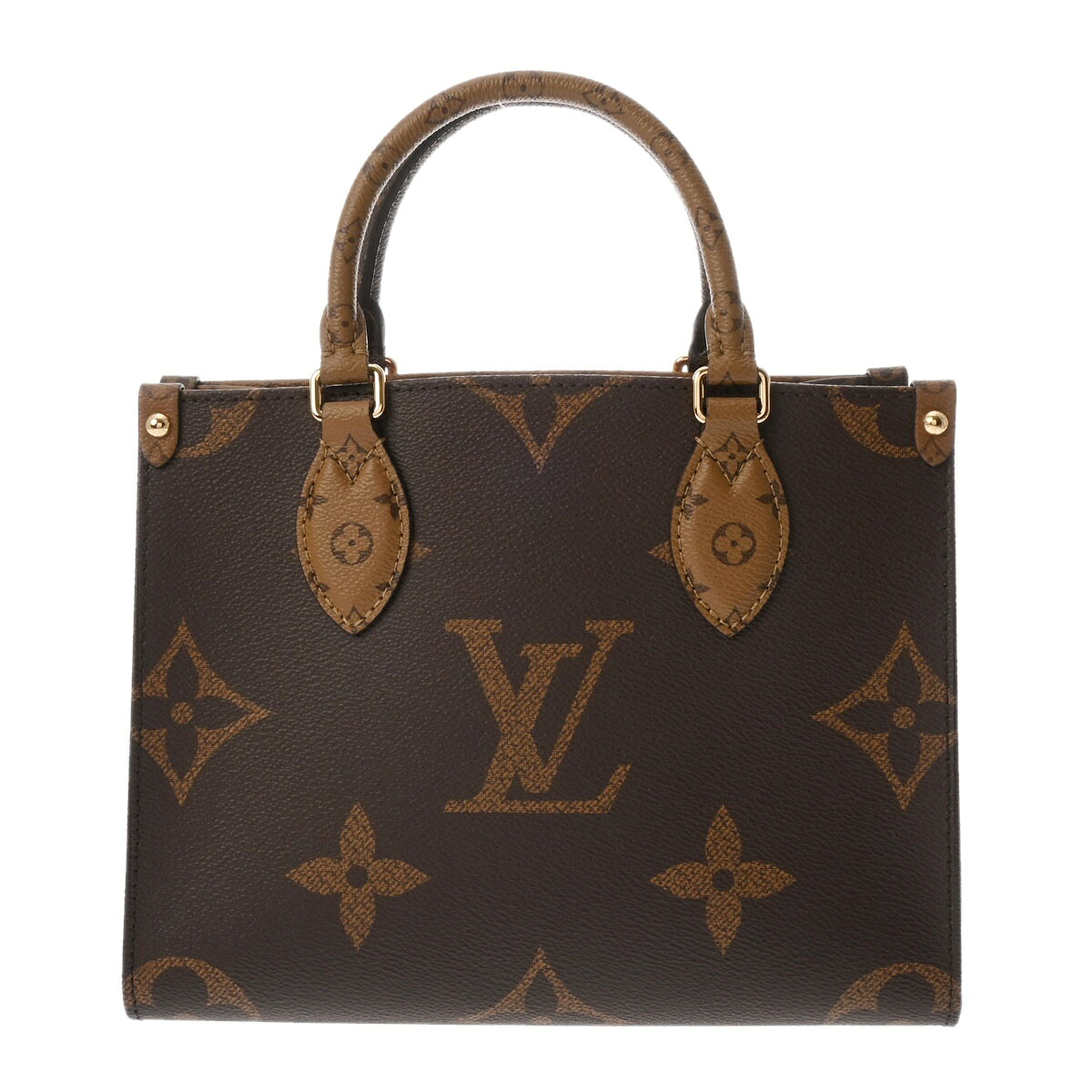 【~7/26 最大5万円クーポン】ルイ ヴィトン LOUIS VUITTON モノグラム/モノグラムリバース オンザゴー PM ブラウン M46373 モノグラムキャンバス レディース ハンドバッグ ヴィトンバッグ バック ブランド 【ローン36回払い無金利】【新品】|ウォッチニアン ブランド品専門店