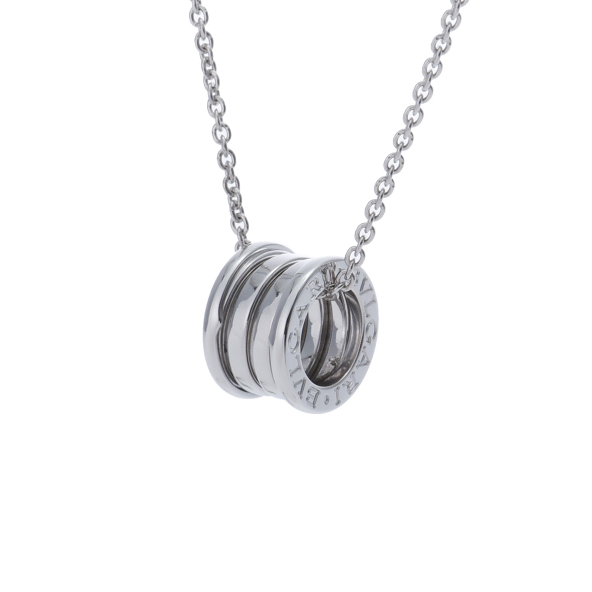【～7/26 最大5万円クーポン】ブルガリ BVLGARI B-ZERO1 ネックレス K18ホワイトゴールド WG レディース ネックレス ブルガリ 【ローン48回払い無金利】【中古】｜ウォッチニアン ブランド品専門店