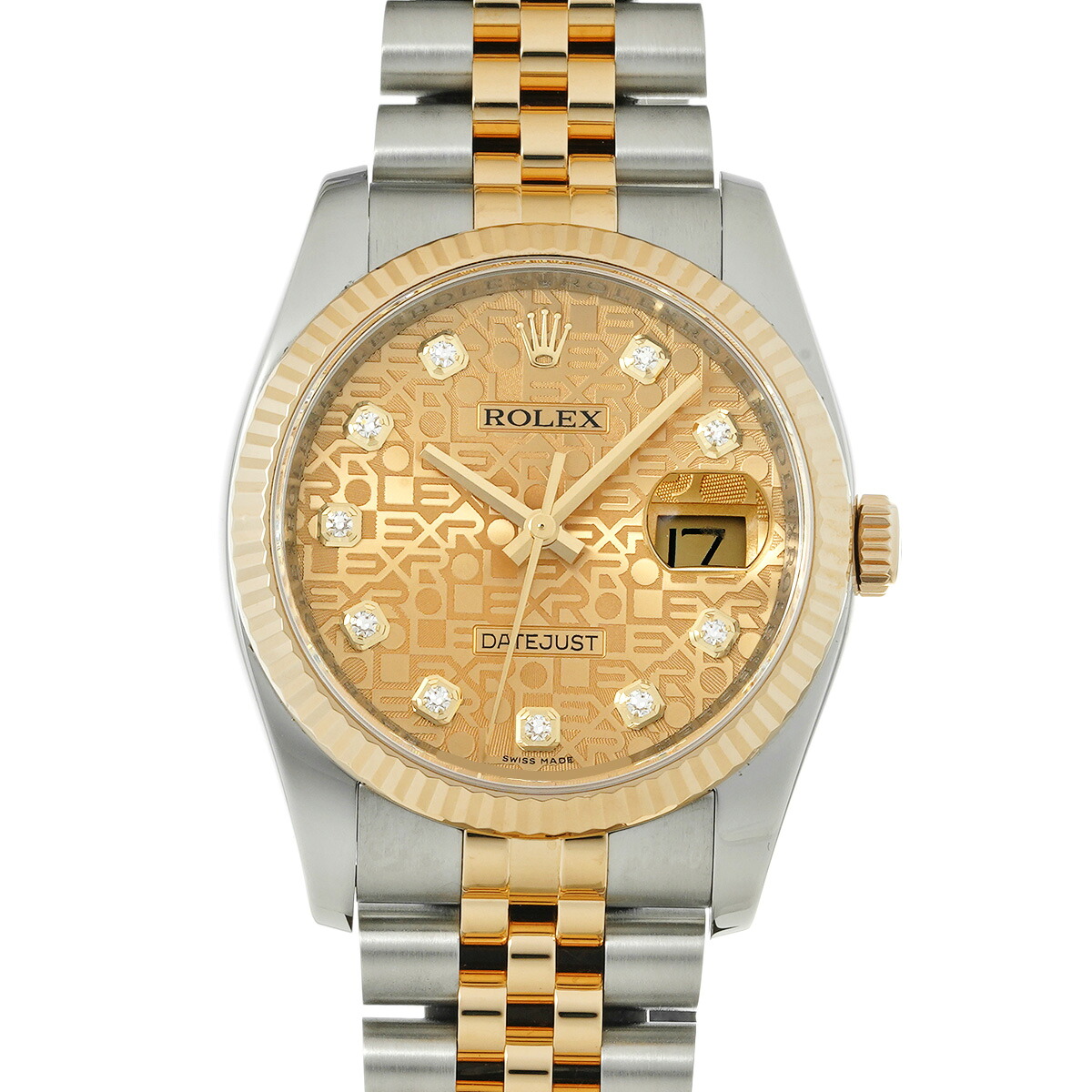 ロレックス ROLEX デイトジャスト 116233G G番(2011年頃製造) シャンパンコンピュータ/ダイヤモンド メンズ 腕時計 ロレックス 時計 高級腕時計 ブランド 【ローン48回払い無金利】【中古】｜ウォッチニアン ブランド品専門店
