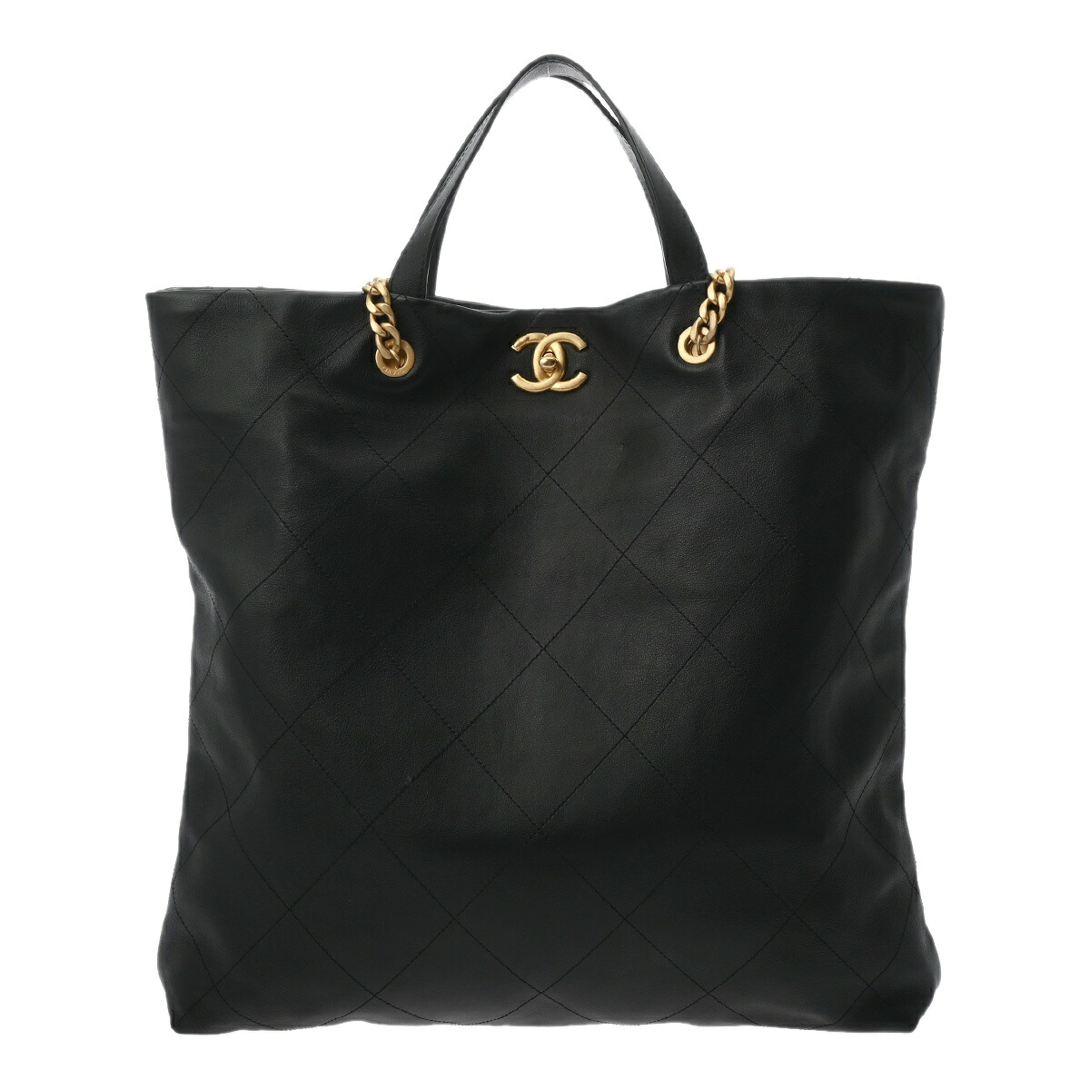 【～7/26 最大5万円クーポン】シャネル CHANEL マトラッセ マキシ ショッピングバッグ ブラック AS3128 ソフトカーフスキン レディース トートバッグ chanel シャネル バッグ バック ブランド 【ローン48回払い無金利】【中古】｜ウォッチニアン ブランド品専門店