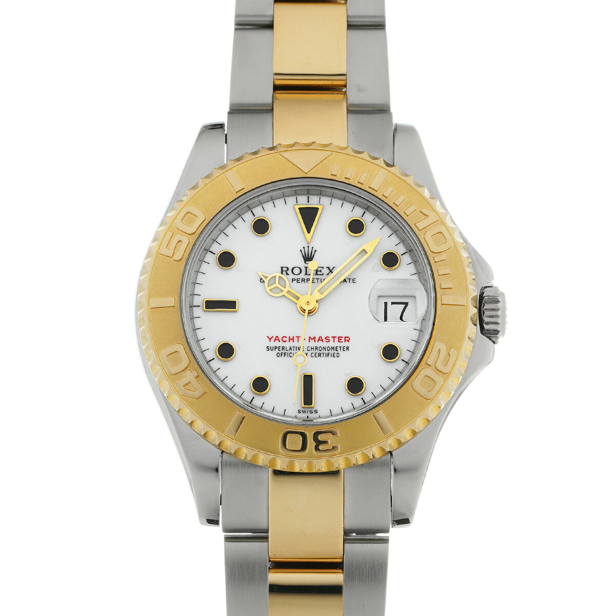 【～7/26 最大5万円クーポン】ロレックス ROLEX ヨットマスター ボーイズ 68623 U番(1997年頃製造) ホワイト ユニセックス 腕時計 ロレックス 時計 高級腕時計 ブランド 【ローン48回払い無金利】【中古】｜ウォッチニアン ブランド品専門店