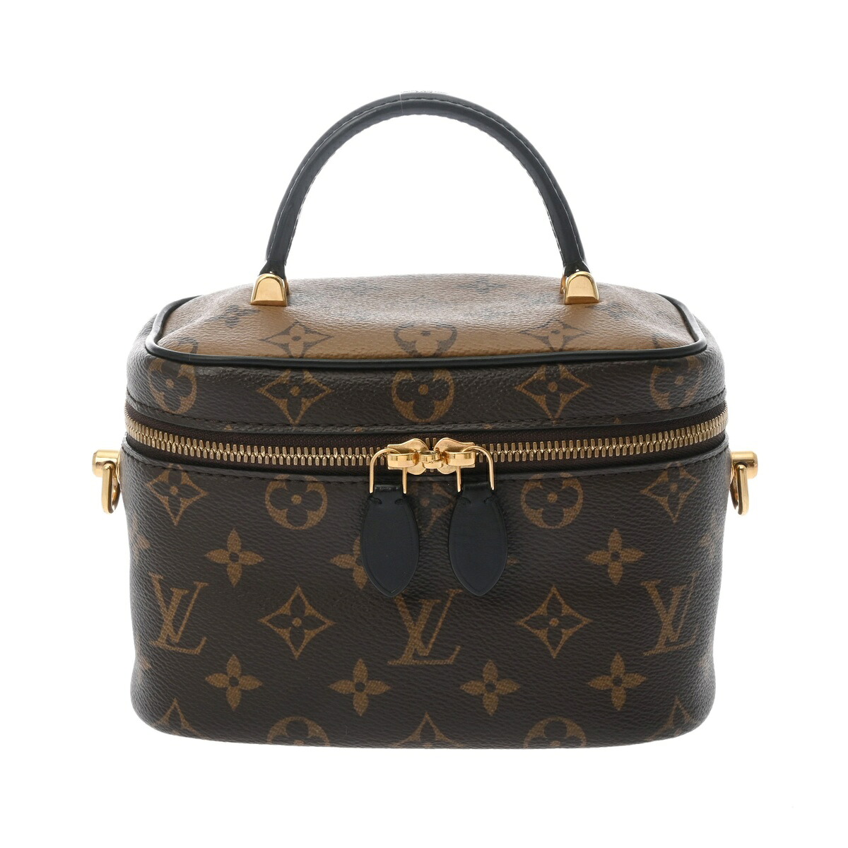 【～7/26 最大5万円クーポン】ルイ ヴィトン LOUIS VUITTON モノグラムリバース ヴァニティ NV PM ブラウン M45165 モノグラムキャンバス レディース バニティバッグ ヴィトンバッグ バック ブランド 【ローン48回払い無金利】【中古】｜ウォッチニアン ブランド品専門店