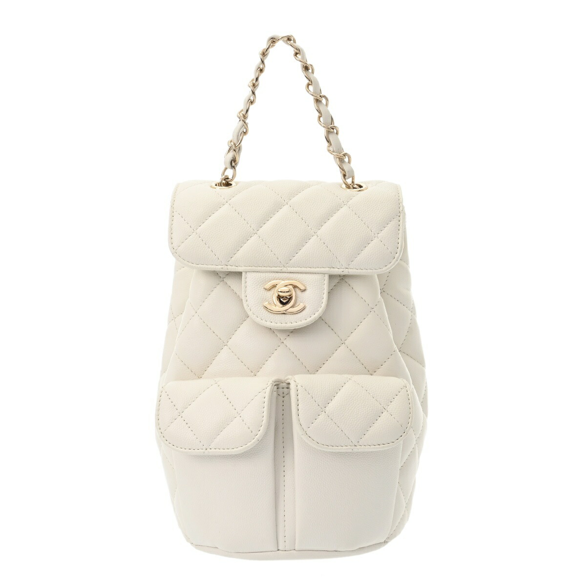 【~7/26 最大5万円クーポン】シャネル CHANEL マトラッセ スモールバックパック ホワイト AS3290 グレインドカーフスキン レディース リュック・デイパック chanel シャネル バッグ バック ブランド 【ローン48回払い無金利】【中古】|ウォッチニアン ブランド品専門店