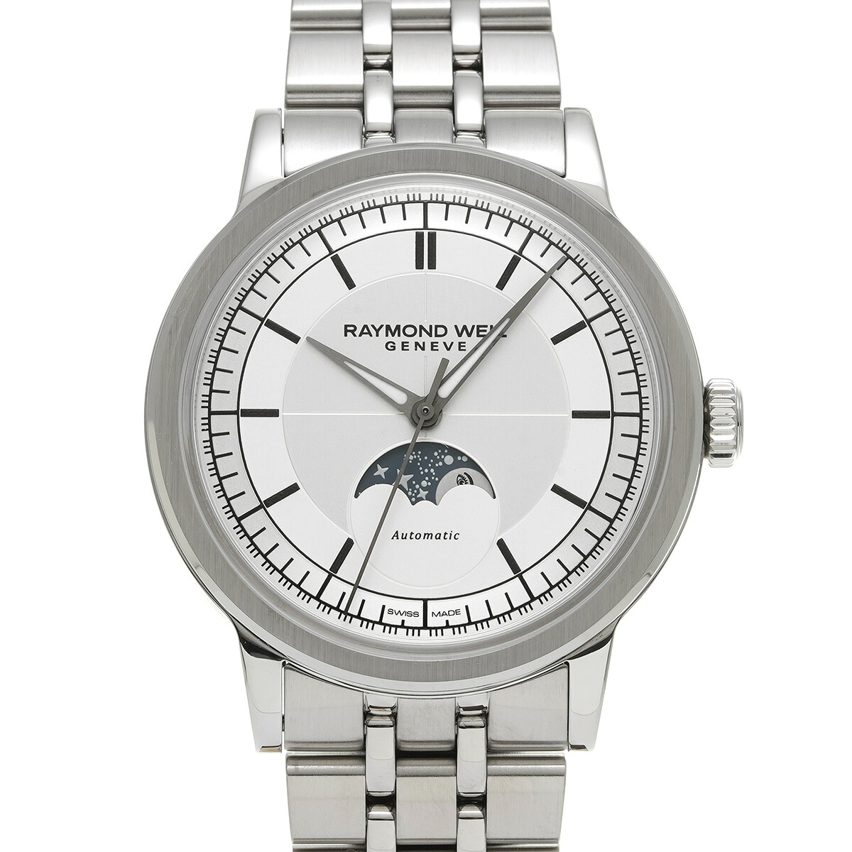 【～7/26 最大5万円クーポン】レイモンド ウェイル RAYMOND WEIL ミレジム 2945-ST-65001 シルバー メンズ 腕時計 レイモンド ウェイル 時計 高級腕時計 ブランド 【ローン48回払い無金利】【中古】｜ウォッチニアン ブランド品専門店