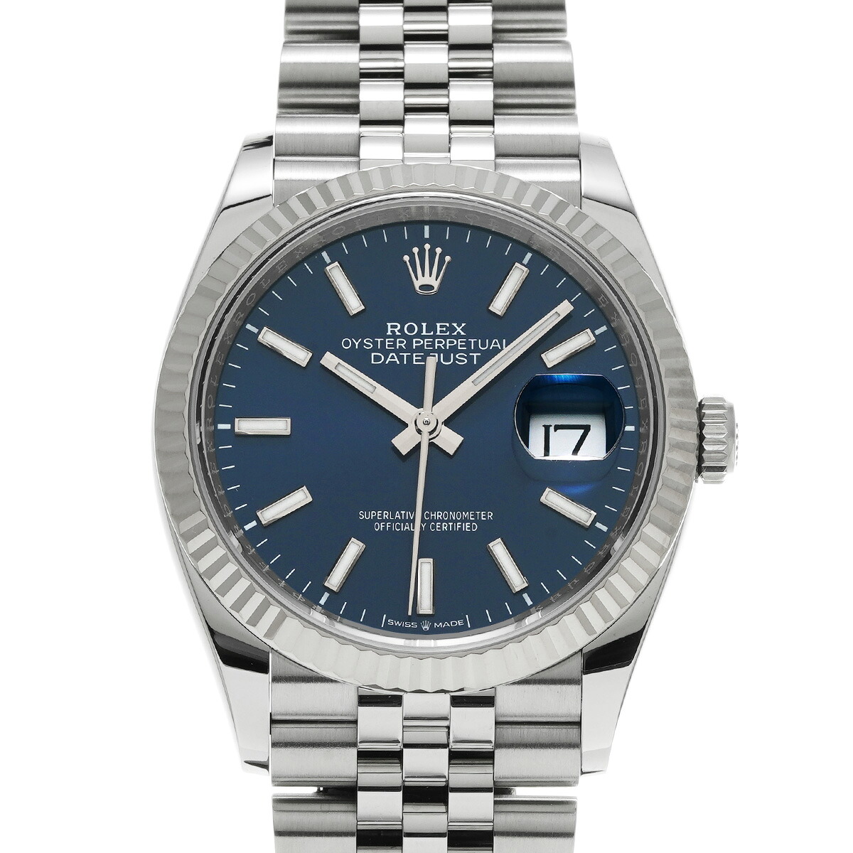 【～7/26 最大5万円クーポン】ロレックス ROLEX デイトジャスト 36 126234 ランダムシリアル ブライトブルー メンズ 腕時計 ロレックス 時計 高級腕時計 ブランド 【ローン48回払い無金利】【中古】｜ウォッチニアン ブランド品専門店