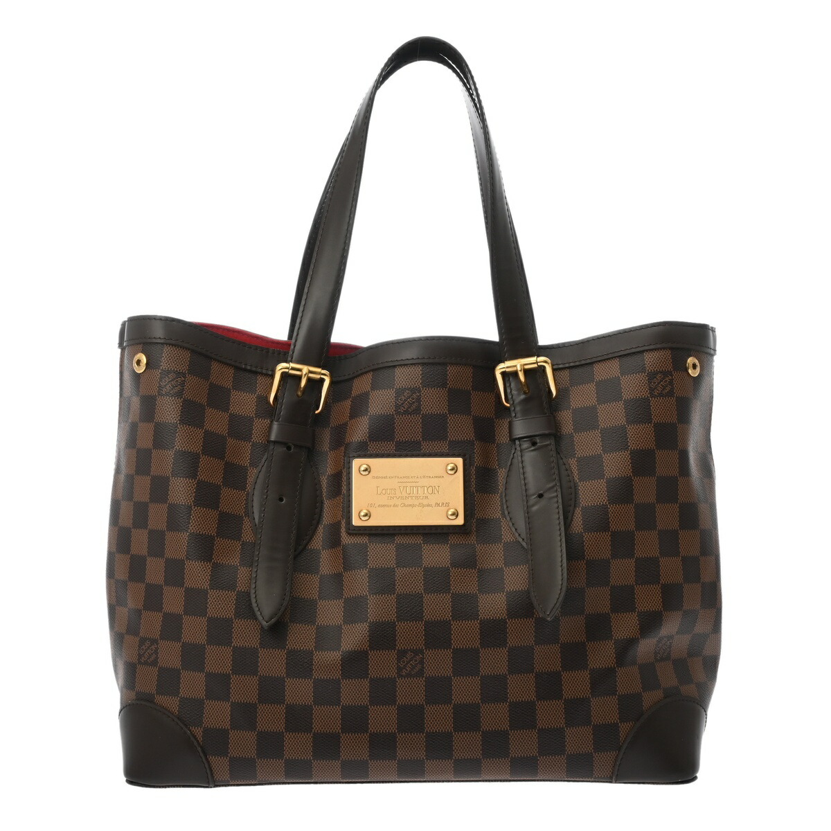 【～7/26 最大5万円クーポン】ルイ ヴィトン LOUIS VUITTON ダミエ ハムステッド MM エベヌ N51204 ダミエキャンバス レディース トートバッグ ヴィトンバッグ バック ブランド 【ローン48回払い無金利】【中古】｜ウォッチニアン ブランド品専門店