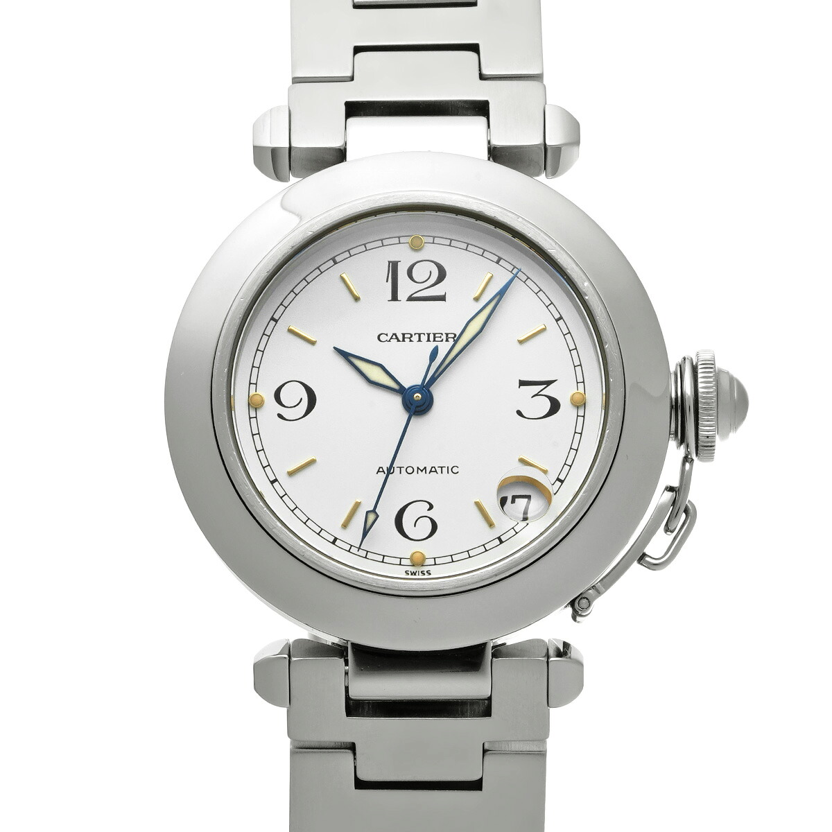 【~7/26 最大5万円クーポン】カルティエ CARTIER パシャC W31015M7 ホワイト ユニセックス 腕時計 カルティエ 時計 高級腕時計 ブランド 【ローン48回払い無金利】【中古】|ウォッチニアン ブランド品専門店