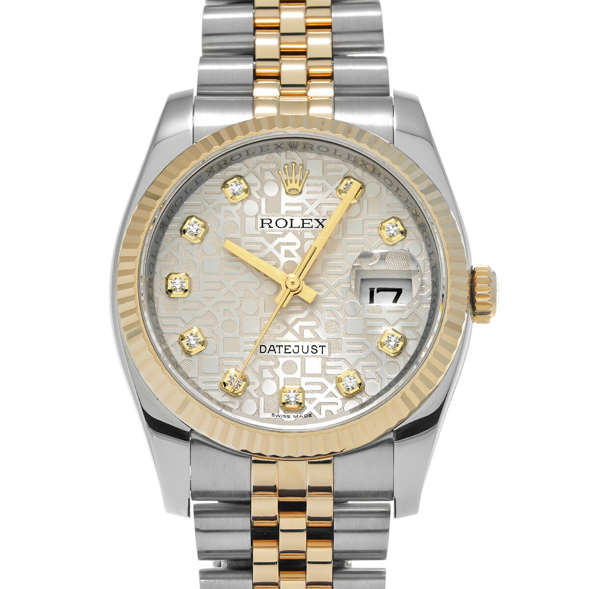 【～7/26 最大5万円クーポン】ロレックス ROLEX デイトジャスト 116233G ランダムシリアル シルバーコンピュータ/ダイヤモンド メンズ 腕時計 ロレックス 時計 高級腕時計 ブランド 【ローン48回払い無金利】【中古】｜ウォッチニアン ブランド品専門店