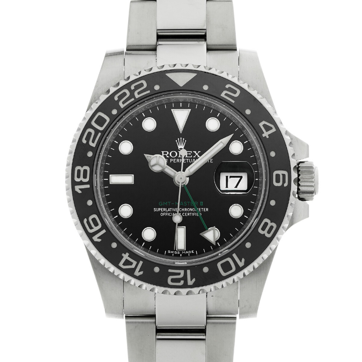 【～7/26 最大5万円クーポン】ロレックス ROLEX GMTマスターII 116710LN ランダムシリアル ブラック メンズ 腕時計 ロレックス 時計 高級腕時計 ブランド 【ローン48回払い無金利】【中古】｜ウォッチニアン ブランド品専門店