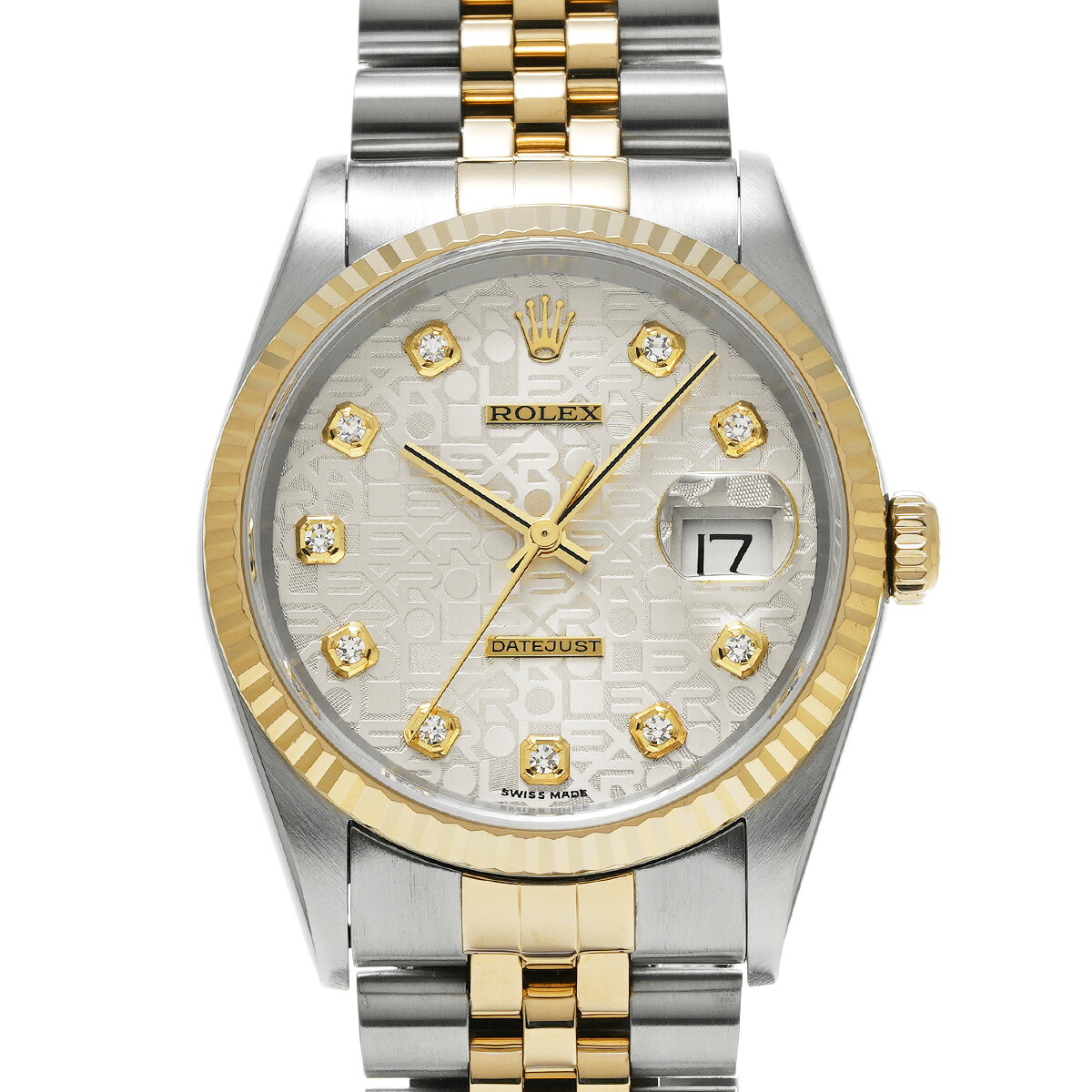 【~7/26 最大5万円クーポン】ロレックス ROLEX デイトジャスト 16233G K番(2001年頃製造) シルバーコンピュータ/ダイヤモンド メンズ 腕時計 ロレックス 時計 高級腕時計 ブランド 【ローン48回払い無金利】【中古】|ウォッチニアン ブランド品専門店