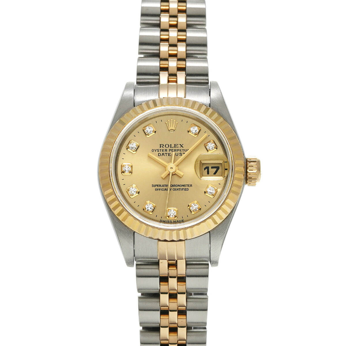 【~7/26 最大5万円クーポン】ロレックス ROLEX デイトジャスト 26 69173G W番(1995年頃製造) シャンパン/ダイヤモンド レディース 腕時計 ロレックス 時計 高級腕時計 ブランド 【ローン48回払い無金利】【中古】|ウォッチニアン ブランド品専門店