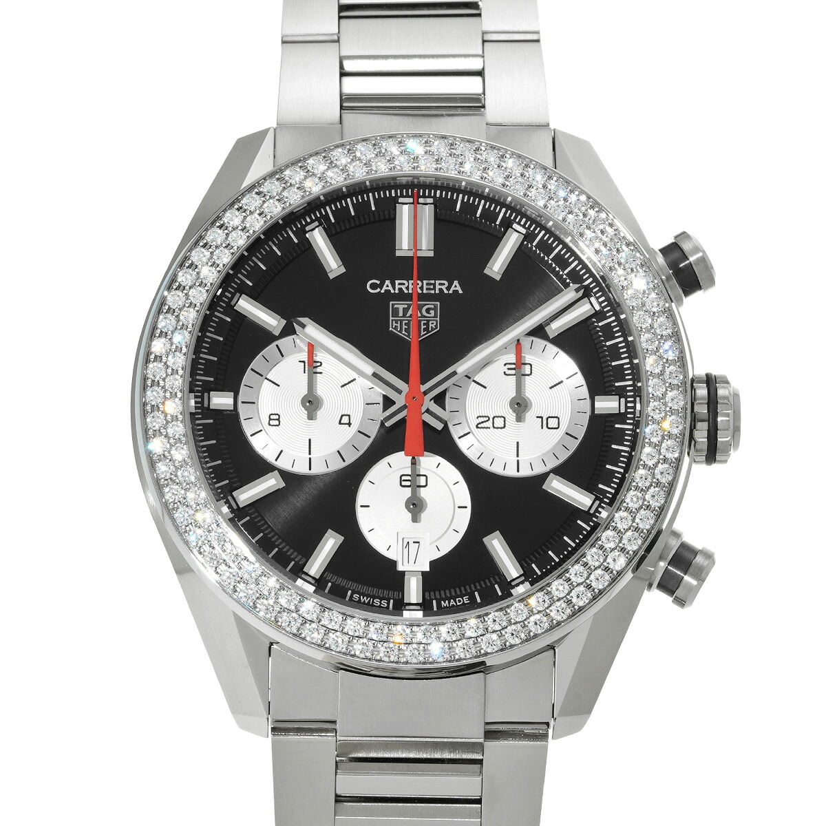 タグ ホイヤー TAG HEUER カレラ クロノグラフ CBN2A12.BA0643 ブラック メンズ 腕時計 タグ ホイヤー 時計 高級腕時計 ブランド 【ローン48回払い無金利】【中古】|ウォッチニアン ブランド品専門店