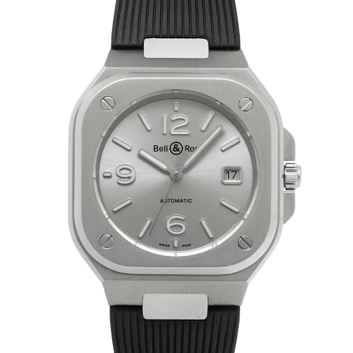 【~7/26 最大5万円クーポン】ベル&ロス Bell & Ross BR 05 グレースティール BR05A-GR-ST/SRB グレー メンズ 腕時計 ベル&ロス 時計 高級腕時計 ブランド 【ローン48回払い無金利】【中古】|ウォッチニアン ブランド品専門店
