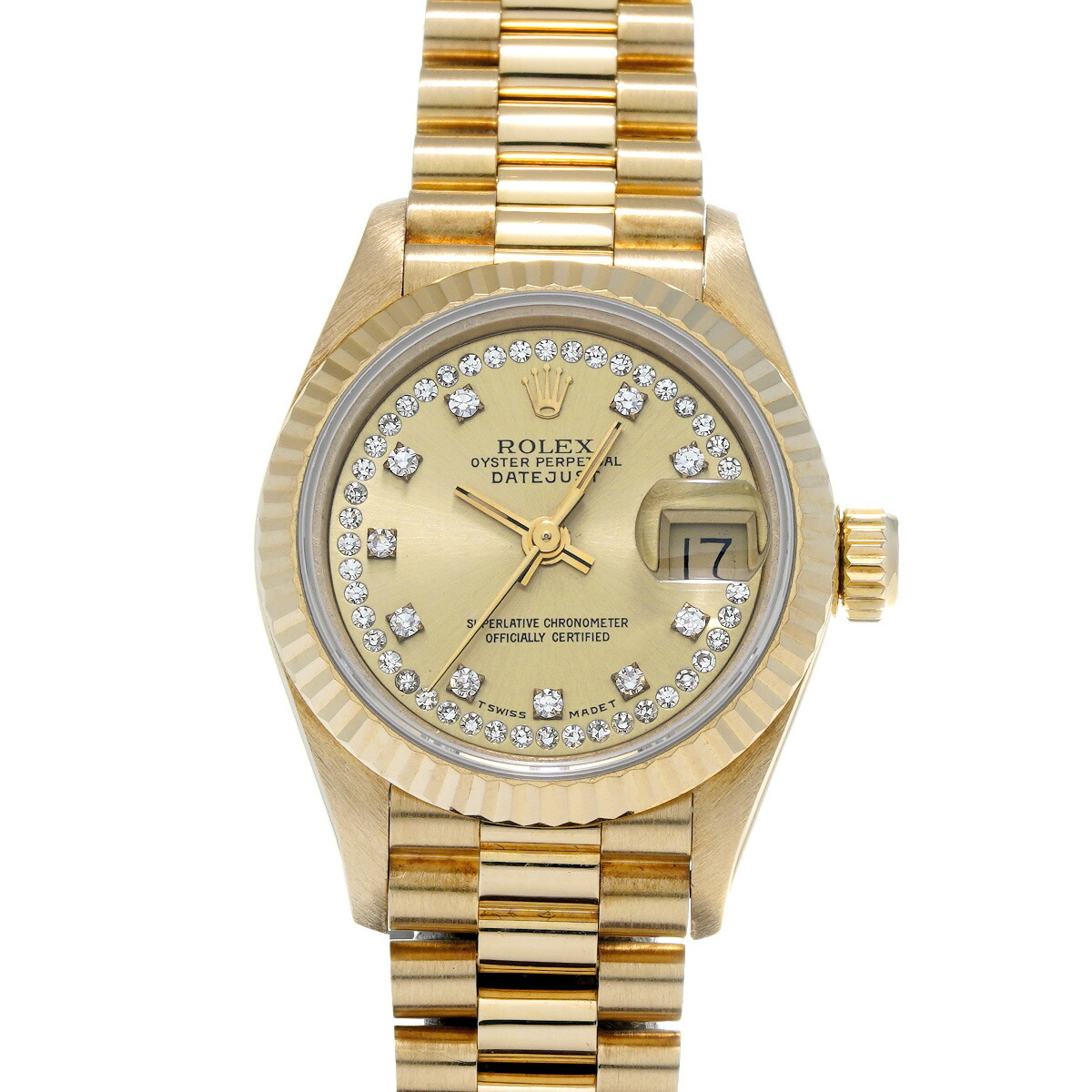 【~7/26 最大5万円クーポン】ロレックス ROLEX デイトジャスト 26 69178LB X番(1991年頃製造) シャンパン/ダイヤモンド レディース 腕時計 ロレックス 時計 高級腕時計 ブランド 【ローン48回払い無金利】【中古】|ウォッチニアン ブランド品専門店