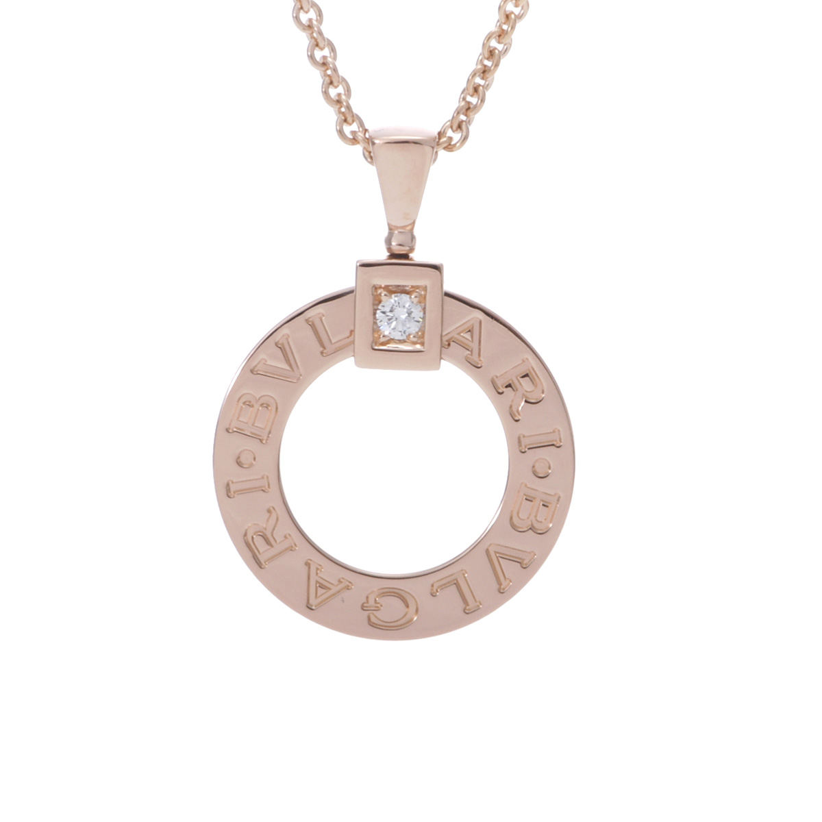 【~7/26 最大5万円クーポン】ブルガリ BVLGARI ブルガリブルガリ サークル ネックレス 1PD 344492 K18ホワイトゴールド WG ダイヤモンド レディース ネックレス ブルガリ 【ローン48回払い無金利】【中古】|ウォッチニアン ブランド品専門店