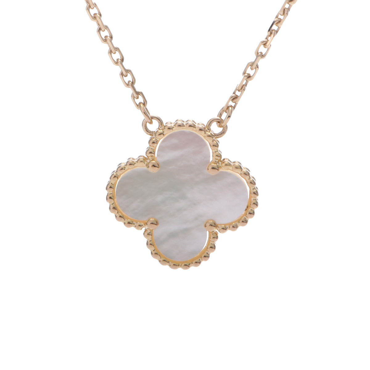 【～7/26 最大5万円クーポン】ヴァン クリーフ&アーペル Van Cleef & Arpels ヴィンテージアルハンブラ ネックレス K18イエローゴールド YG マザーオブパール レディース ネックレス ヴァン クリーフ&アーペル 【ローン48回払い無金利】【中古】｜ウォッチニアン ブランド品専門店