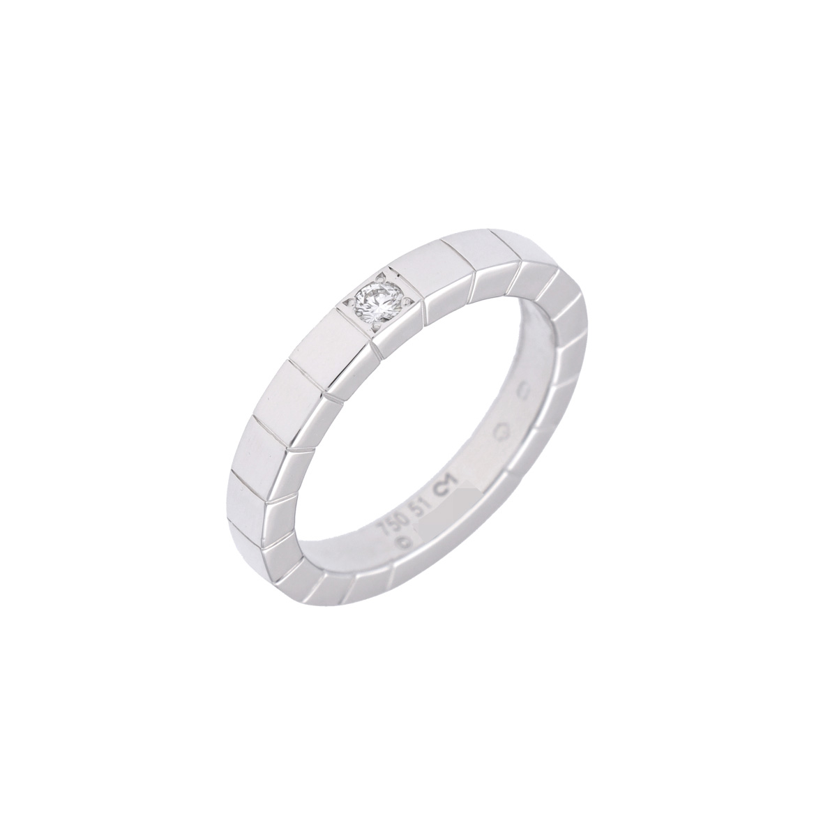 【～7/26 最大5万円クーポン】カルティエ CARTIER ラニエール リング #49 1Pダイヤ K18ホワイトゴールド WG ダイヤモンド レディース リング・指輪 カルティエ 【ローン48回払い無金利】【中古】｜ウォッチニアン ブランド品専門店