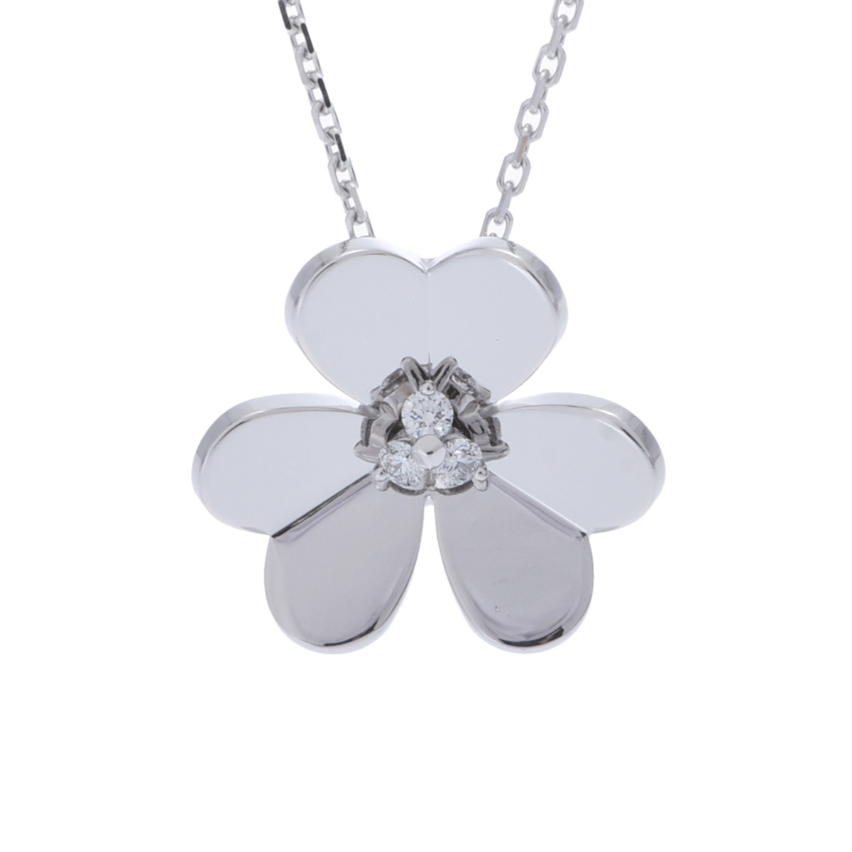 【～7/26 最大5万円クーポン】ヴァン クリーフ&アーペル Van Cleef & Arpels フリヴォル ネックレス ラージ VCARD25300 K18ホワイトゴールド WG ダイヤモンド レディース ネックレス ヴァン クリーフ&アーペル 【ローン48回払い無金利】【中古】｜ウォッチニアン ブランド品専門店
