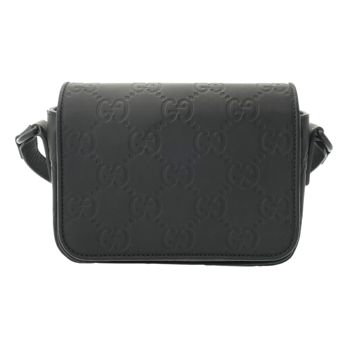 グッチ GUCCI スーパーミニバッグ ブラック 794062 0416 GGラバーエフェクト レディース ショルダーバッグ グッチ ショルダーバッグ バック ブランド 【ローン48回払い無金利】【中古】|ウォッチニアン ブランド品専門店