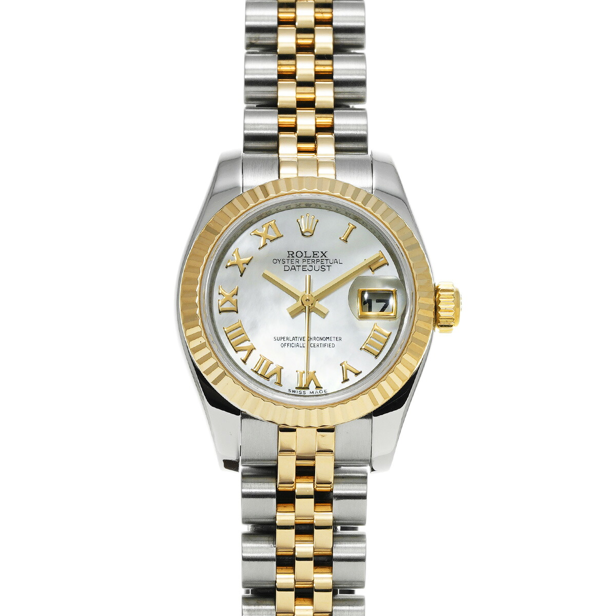 【~7/26 最大5万円クーポン】ロレックス ROLEX デイトジャスト 179173NR Z番(2006年頃製造) ホワイトシェル レディース 腕時計 ロレックス 時計 高級腕時計 ブランド 【ローン48回払い無金利】【中古】|ウォッチニアン ブランド品専門店