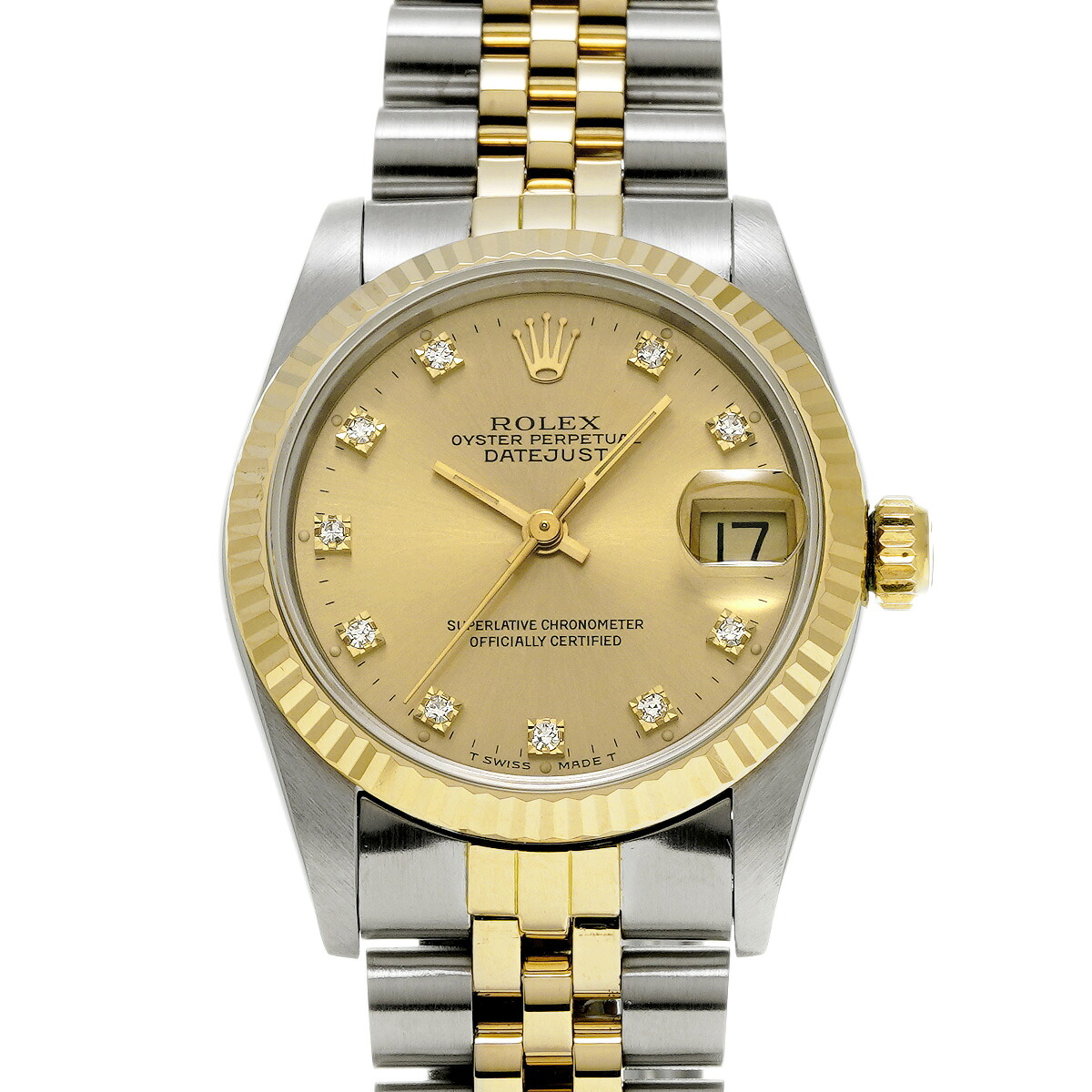 【~7/26 最大5万円クーポン】ロレックス ROLEX デイトジャスト 68273G 97番台(1986年~1987年頃製造) シャンパン/ダイヤモンド ユニセックス 腕時計 ロレックス 時計 高級腕時計 ブランド 【ローン48回払い無金利】【中古】|ウォッチニアン ブランド品専門店