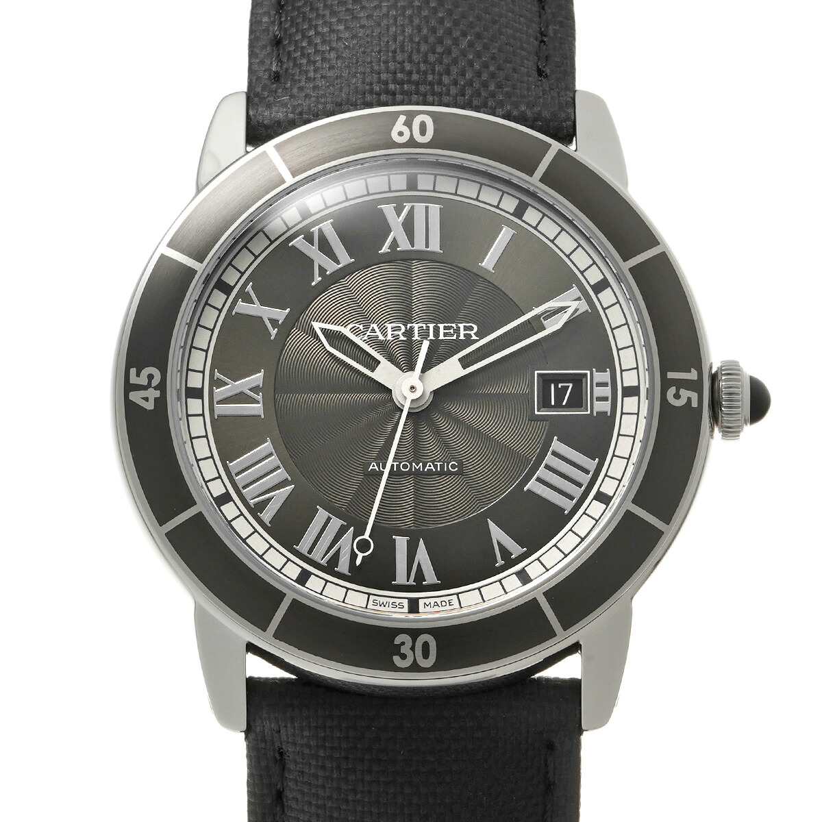 【~7/26 最大5万円クーポン】カルティエ CARTIER ロンド クロワジエール WSRN0003 グレー メンズ 腕時計 カルティエ 時計 高級腕時計 ブランド 【ローン48回払い無金利】【中古】|ウォッチニアン ブランド品専門店
