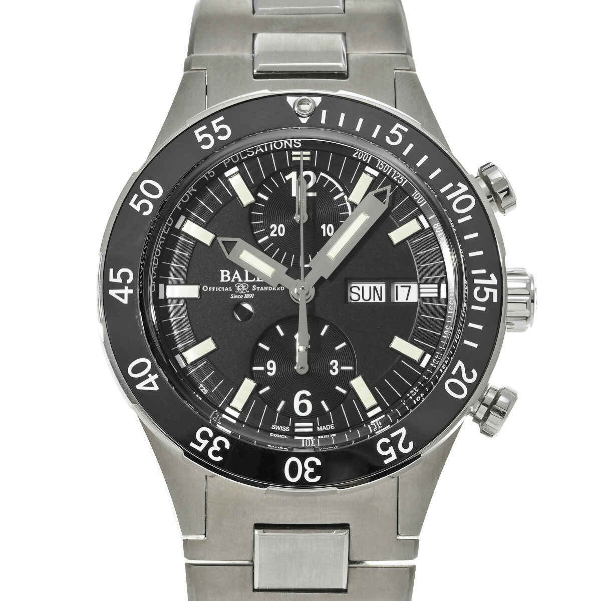 【~7/26 最大5万円クーポン】ボールウォッチ BALLWATCH レスキュー クロノグラフ DC3030C-SJ-BK ブラック メンズ 腕時計 ボールウォッチ 時計 高級腕時計 ブランド 【ローン48回払い無金利】【中古】|ウォッチニアン ブランド品専門店