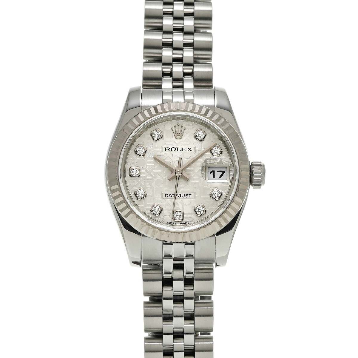 【～7/26 最大5万円クーポン】ロレックス ROLEX デイトジャスト 179174G V番(2009年頃製造) シルバーコンピュータ/ダイヤモンド レディース 腕時計 ロレックス 時計 高級腕時計 ブランド 【ローン48回払い無金利】【中古】｜ウォッチニアン ブランド品専門店