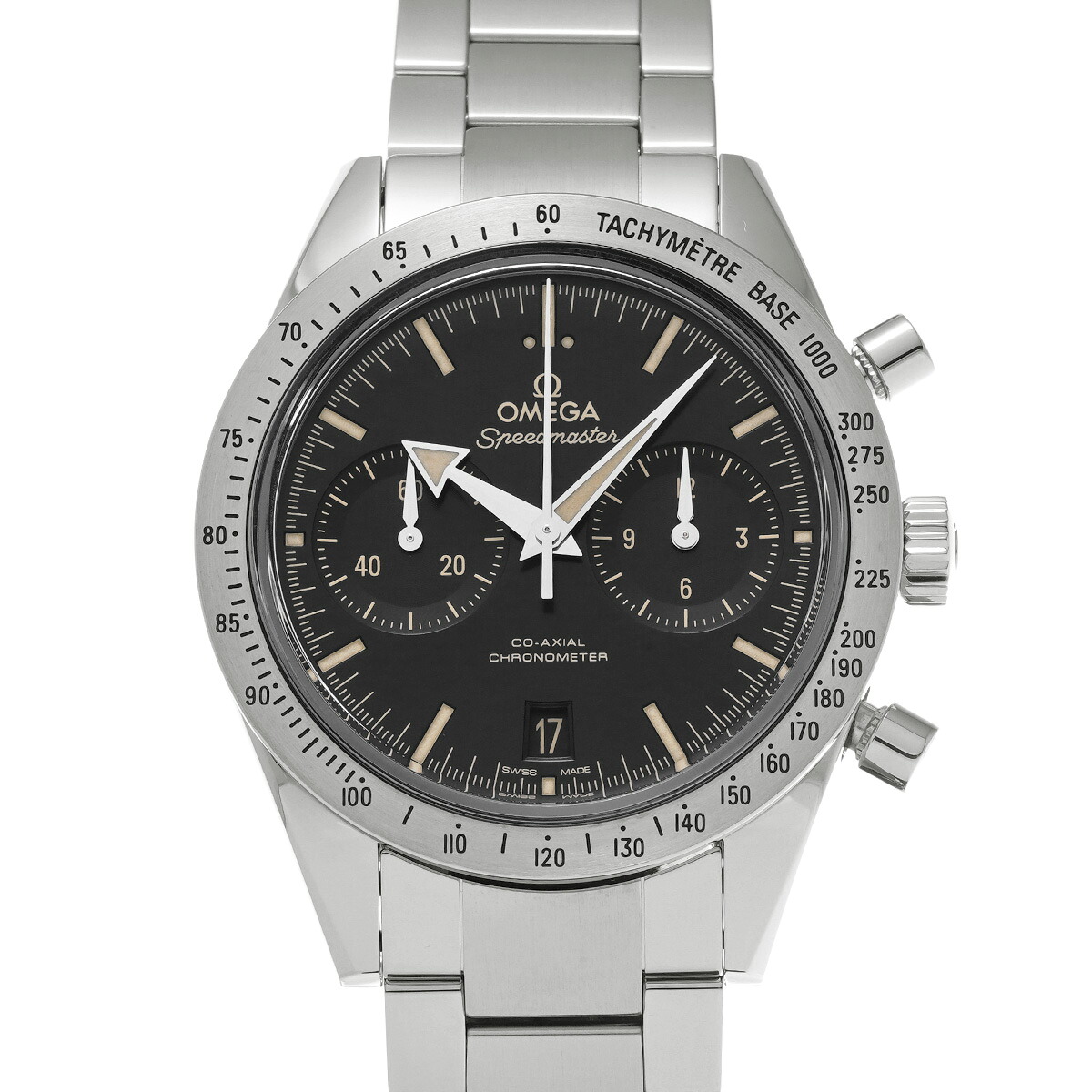 【~7/26 最大5万円クーポン】オメガ OMEGA スピードマスター '57 コーアクシャル 331.10.42.51.01.002 ブラック メンズ 腕時計 オメガ 時計 高級腕時計 ブランド 【ローン48回払い無金利】【中古】|ウォッチニアン ブランド品専門店