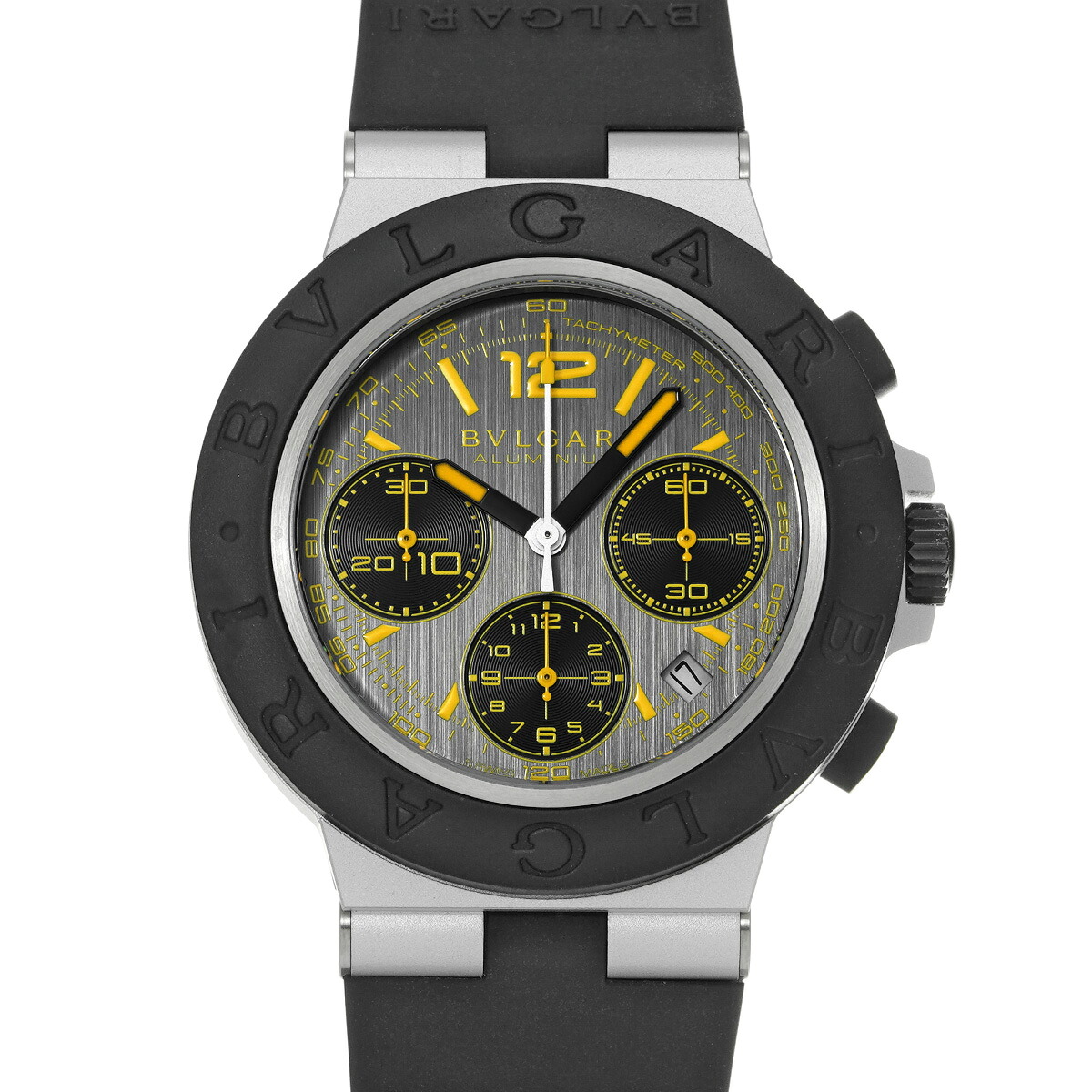 【~7/26 最大5万円クーポン】ブルガリ BVLGARI アルミニウム グランツーリスモ 103893 グレー メンズ 腕時計 ブルガリ 時計 高級腕時計 ブランド 【ローン48回払い無金利】【中古】|ウォッチニアン ブランド品専門店