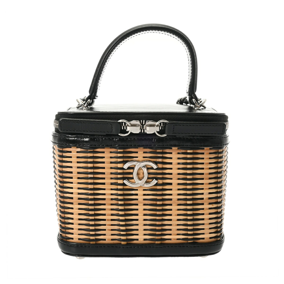 【~7/26 最大5万円クーポン】ゴヤール GOYARD ヴァニティケース ベージュ/ブラック AS1347 ラタン/レザー ユニセックス ショルダーバッグ ゴヤール ショルダーバッグ バック ブランド 【ローン48回払い無金利】【中古】|ウォッチニアン ブランド品専門店