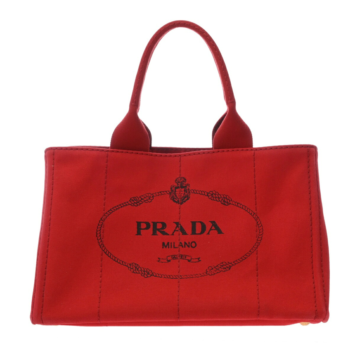 【~7/26 最大5万円クーポン】プラダ PRADA カナパトート 2WAY レッド BN1877 キャンバス レディース ハンドバッグ プラダ ハンドバッグ バック ブランド 【ローン48回払い無金利】【中古】|ウォッチニアン ブランド品専門店