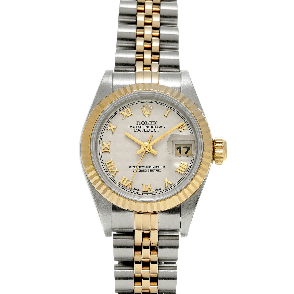 【~7/26 最大5万円クーポン】ロレックス ROLEX デイトジャスト 69173 T番(1996年頃製造) アイボリーピラミッド レディース 腕時計 ロレックス 時計 高級腕時計 ブランド 【ローン48回払い無金利】【中古】|ウォッチニアン ブランド品専門店