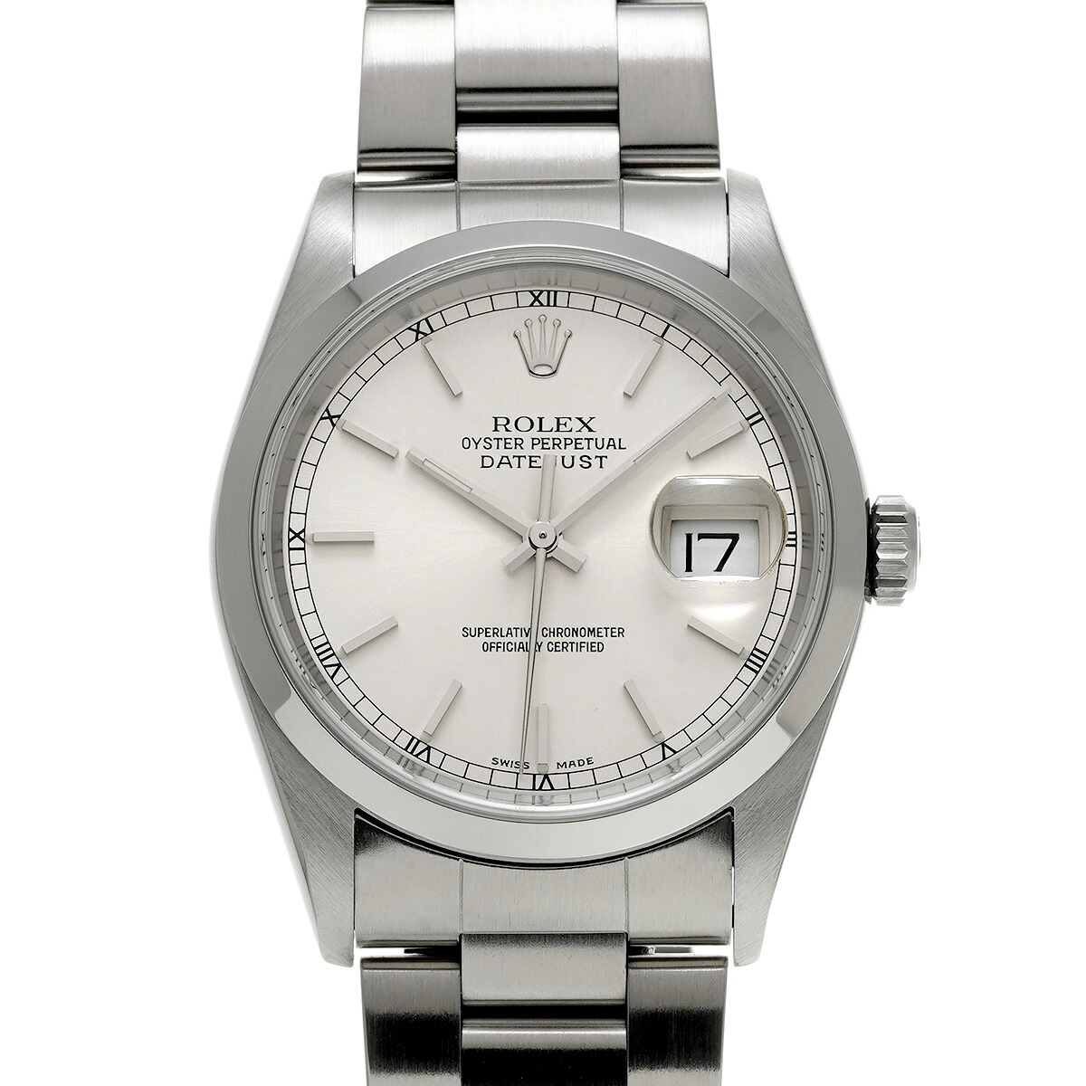 【~7/26 最大5万円クーポン】ロレックス ROLEX デイトジャスト 16200 P番(2001年頃製造) シルバー メンズ 腕時計 ロレックス 時計 高級腕時計 ブランド 【ローン48回払い無金利】【中古】|ウォッチニアン ブランド品専門店