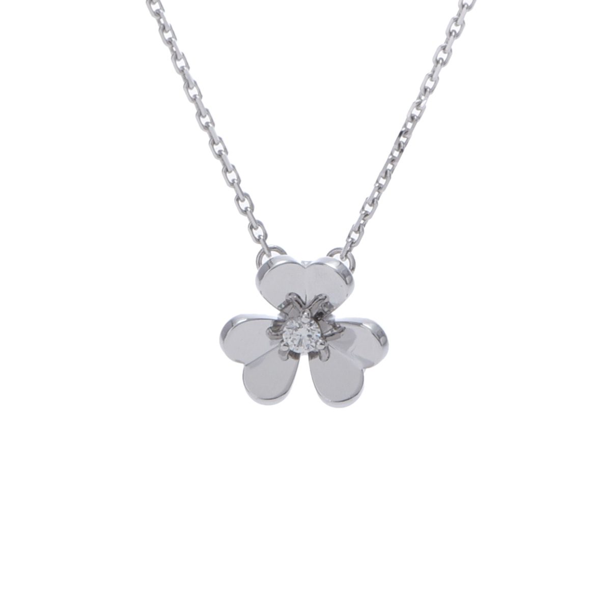 【~7/26 最大5万円クーポン】ヴァン クリーフ&アーペル Van Cleef & Arpels フリヴォル ネックレス ミニ 1PD VCARP0J400 K18ホワイトゴールド WG ダイヤモンド レディース ネックレス ヴァン クリーフ&アーペル 【ローン48回払い無金利】【中古】|ウォッチニアン ブランド品専門店