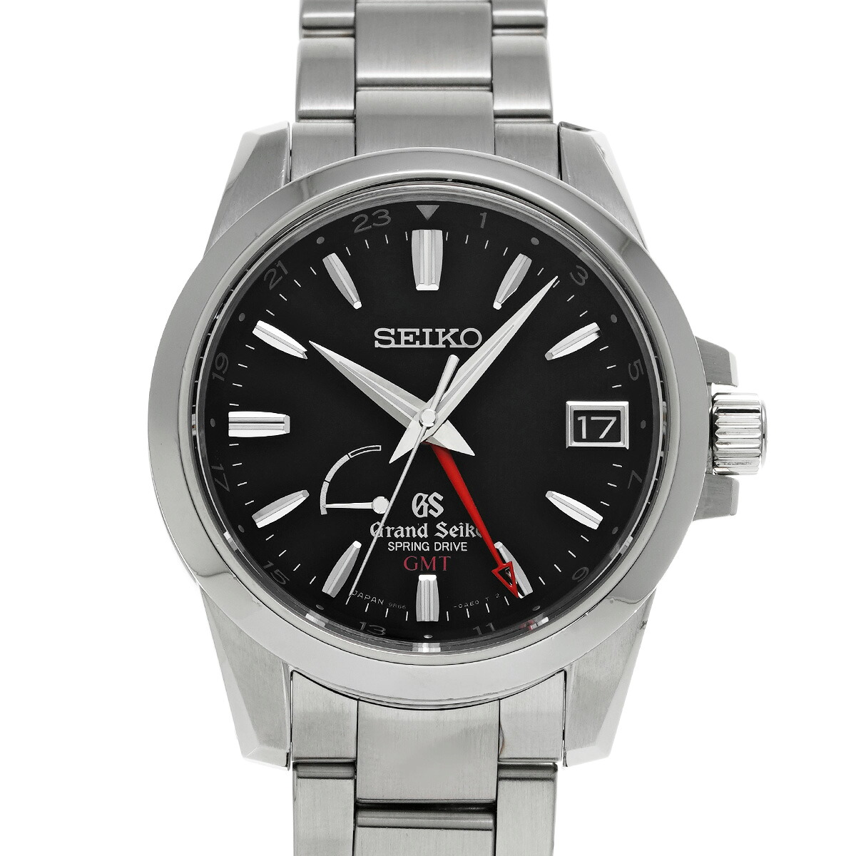 【~7/26 最大5万円クーポン】グランドセイコー Grand Seiko スプリングドライブ GMT SBGE013 ブラック メンズ 腕時計 グランドセイコー 時計 高級腕時計 ブランド 【ローン48回払い無金利】【中古】|ウォッチニアン ブランド品専門店