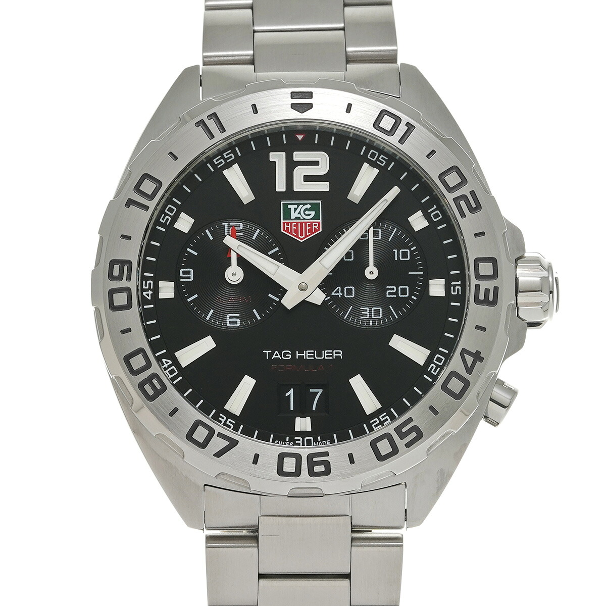 【～7/26 最大5万円クーポン】タグ ホイヤー TAG HEUER フォーミュラ1 クォーツ WAZ111A.BA0875 ブラック メンズ 腕時計 タグ ホイヤー 時計 高級腕時計 ブランド 【ローン48回払い無金利】【中古】｜ウォッチニアン ブランド品専門店
