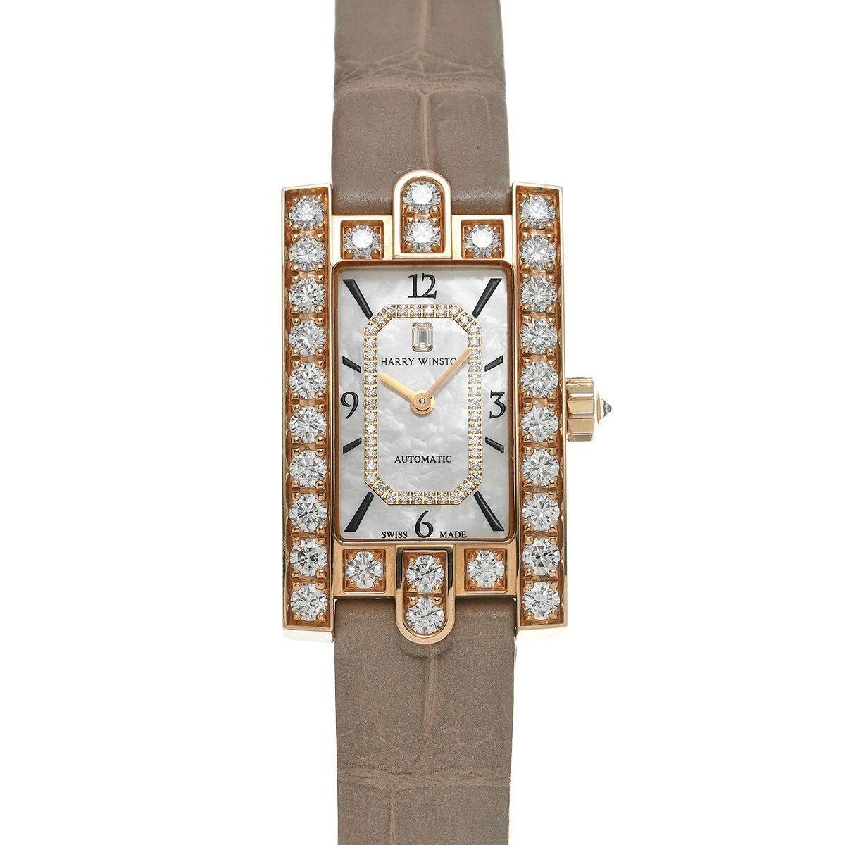 ハリー ウィンストン HARRY WINSTON アヴェニュー クラシック オートマティック AVEAHM21RR001 ホワイトシェル/ダイヤモンド レディース 腕時計 ハリー ウィンストン 時計 高級腕時計 ブランド 【ローン48回払い無金利】【中古】｜ウォッチニアン ブランド品専門店