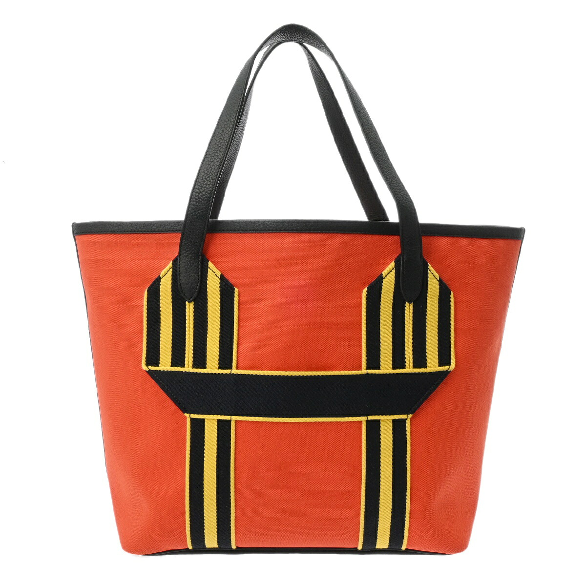 エルメス HERMES ピュールサングル メカノオレンジ/ナポリ/ブルーインディゴ/ブラック トワルミリタリー/トリヨンクレマンス ユニセックス トートバッグ エルメス バッグ バック ブランド 【ローン48回払い無金利】【中古】｜ウォッチニアン ブランド品専門店
