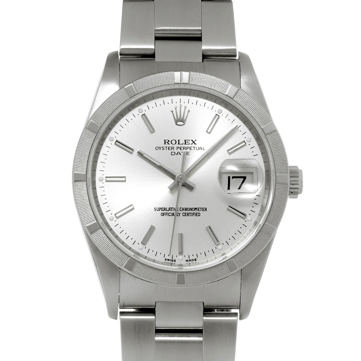 ロレックス ROLEX オイスターパーペチュアル デイト 15210 D番(2005年頃製造) シルバー メンズ 腕時計 ロレックス 時計 高級腕時計 ブランド 【ローン48回払い無金利】【中古】|ウォッチニアン ブランド品専門店