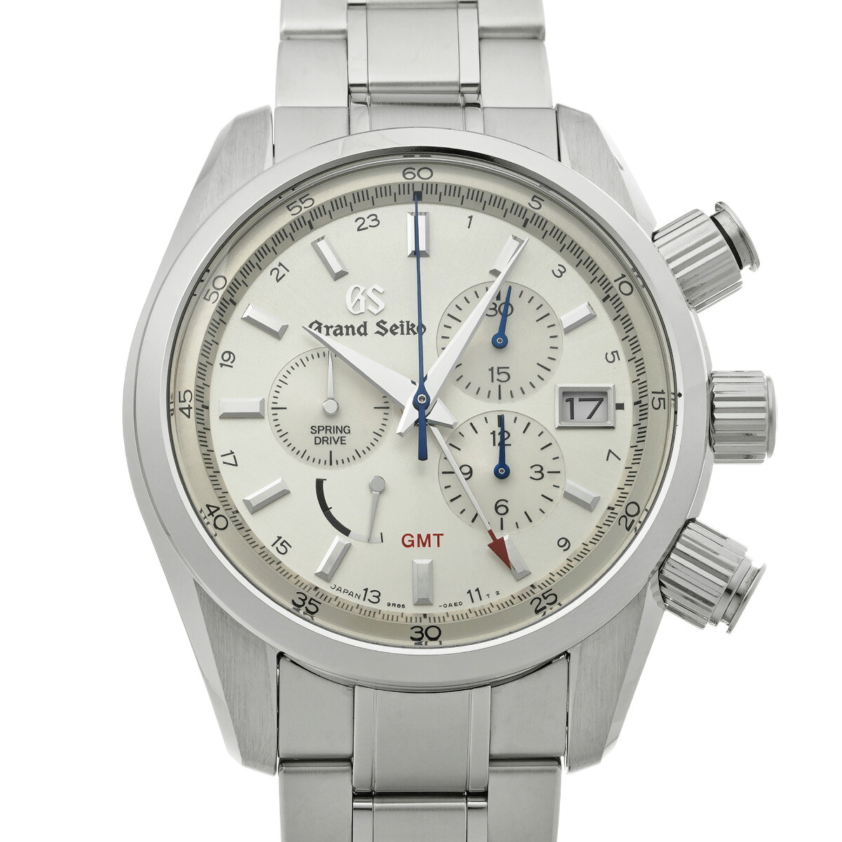 グランドセイコー Grand Seiko スポーツコレクション スプリングドライブ クロノグラフ GMT SBGC201 シルバー メンズ 腕時計 グランドセイコー 時計 高級腕時計 ブランド 【ローン48回払い無金利】【中古】|ウォッチニアン ブランド品専門店
