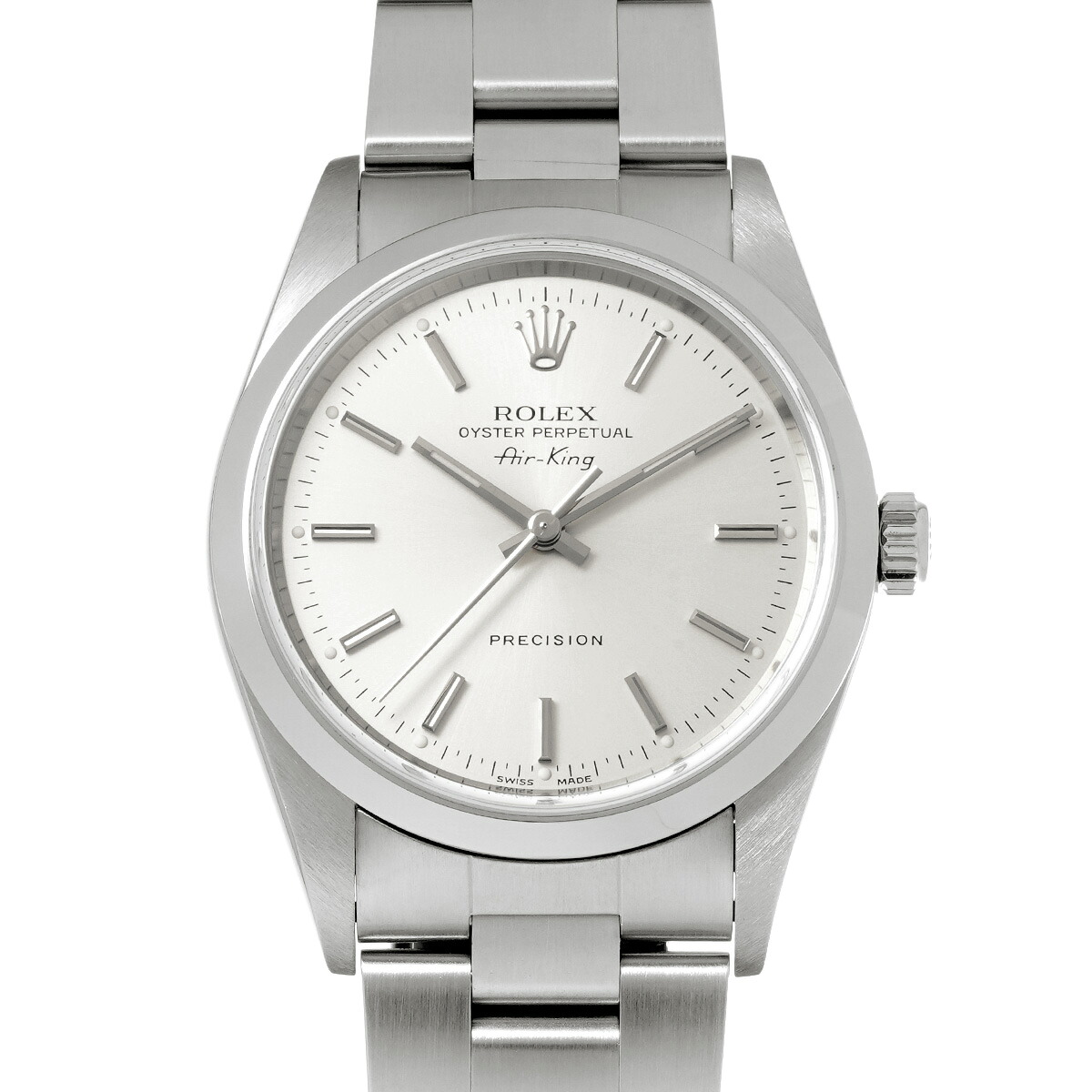 ロレックス ROLEX エアキング 14000 A番(1999年頃製造) シルバー メンズ 腕時計 ロレックス 時計 高級腕時計 ブランド 【ローン48回払い無金利】【中古】|ウォッチニアン ブランド品専門店